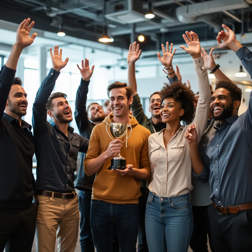 Equipo celebrando un hito importante en la historia de ConsultoríaX